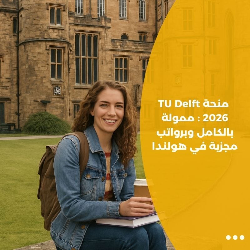 منحة TU Delft 2026 : ممولة بالكامل وبرواتب مجزية في هولندا